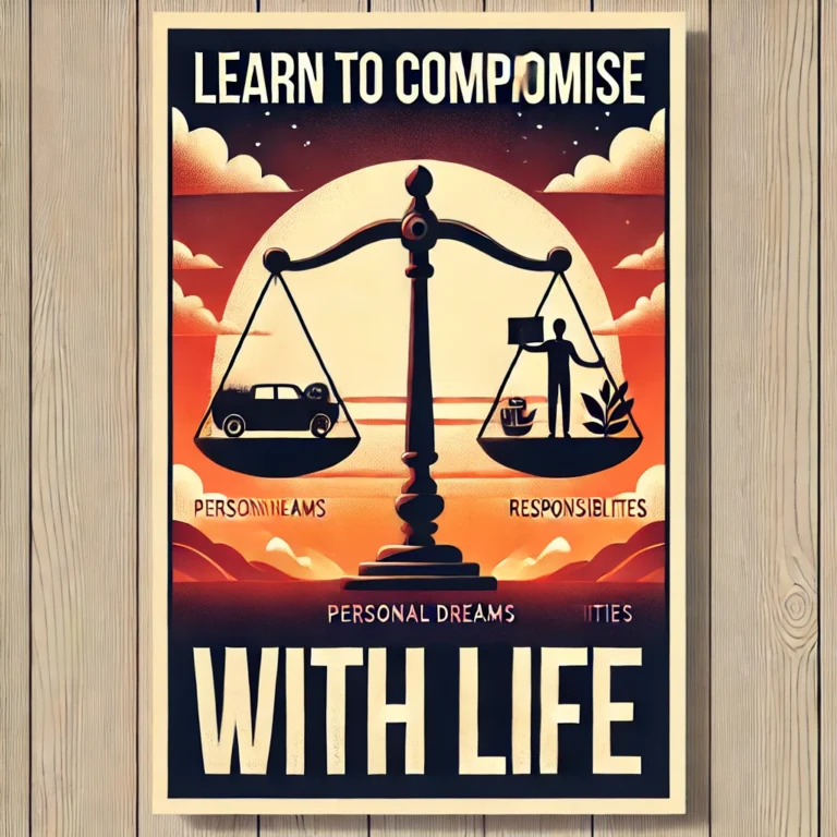 Learn to compromise with life
