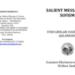 Salient Message of Sufism